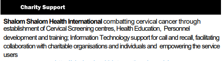 Shalom Health International Logo